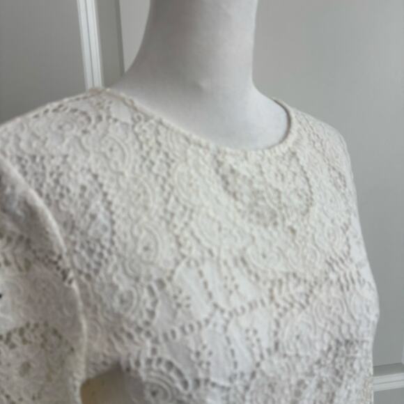 NWT Shoshanna Women’s Abella White Floral Lace
Cocktail Party Dress 6 Bridal - Picture 10 of 16